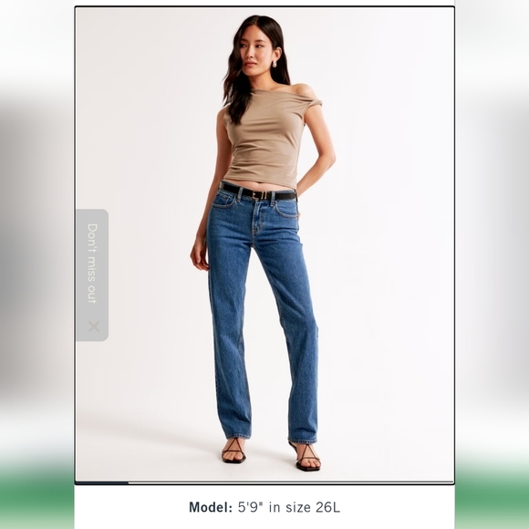 Abercrombie & Fitch Denim - Abercrombie Ultra High Rise 90s Straight Jean